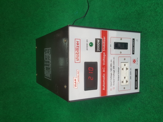 ขายเครื่องรักษาแรงดันไฟฟ้าSTABILIZER2000W หน้าจอดิจิตอลของSIAMNEOLINE