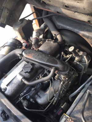 ขาย TOYOTA 4FD25 รถนอก ดีเซล เสา 4.5 เมตร งาฮิ้ง พร้อมบุ้งกี๋  ล้อหน้าคู่