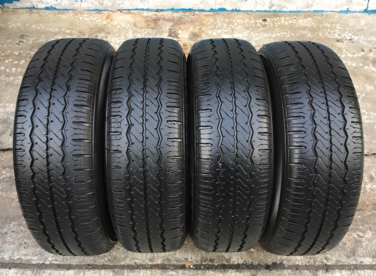 ล้อแม็ก ฮุนได H1 ขอบ 16 พร้อมยาง 215-70-16 Hankook ปลายปี 12 แม็กเดิม สภาพดี