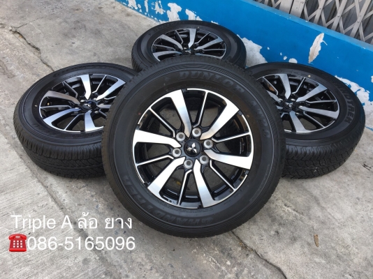 แม็กพร้อมยางป้ายแดง Mitsu All New Pajero Sport ตัวท๊อป ขอบ 18 Dunlop 265-60-18