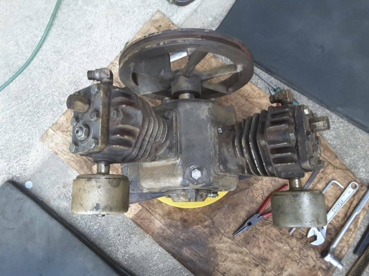 หัวปั๊มลม 2 แรง สองสูบ