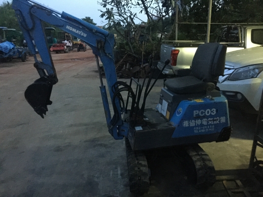 ขายรถแบคโฮเล็ก ขึ้นกะบะได้ Komatsu pc03. ดีเซลแรงดีมาก 1,500ชม. ส่งได้ทั่วไทย089-8374018
