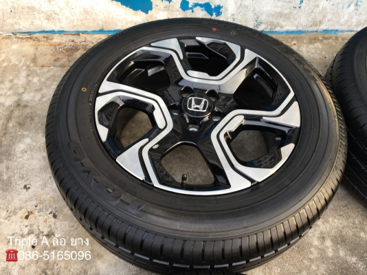 ล้อแม็กป้ายแดง Honda CR-V G5 ตัวท๊อป ขอบ 18 พร้อมยางป้ายแดง 235-60-18 TOYO ปี 18 สวยกริ๊บๆ