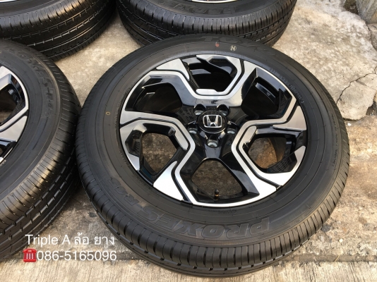 ล้อแม็กป้ายแดง Honda CR-V G5 ตัวท๊อป ขอบ 18 พร้อมยางป้ายแดง 235-60-18 TOYO ปี 18 สวยกริ๊บๆ