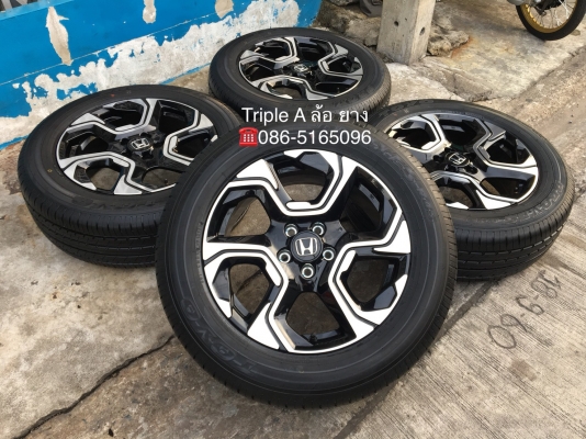 ล้อแม็กป้ายแดง Honda CR-V G5 ตัวท๊อป ขอบ 18 พร้อมยางป้ายแดง 235-60-18 TOYO ปี 18 สวยกริ๊บๆ