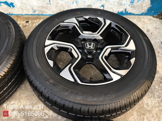 ล้อแม็กป้ายแดง Honda CR-V G5 ตัวท๊อป ขอบ 18 พร้อมยางป้ายแดง 235-60-18 TOYO ปี 18 สวยกริ๊บๆ
