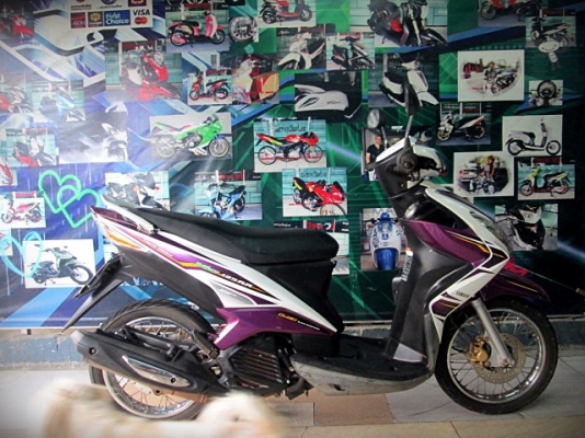 mio125 rr สีขาวม่วง คาบูร์ เครื่องดี สียังสวย ราคา 15900 mio125 rr สีขาวม่วง คาบูร์ เครื่องดี สียังสวย ราคา 15900