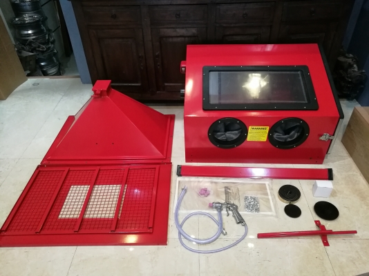 ขายตู้ยิงทรายของใหม่ะร้อมใช้งานครับ