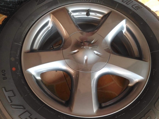 ล้อแม็ก Isuzu D-Max X-Series ขอบ 17(6/139) พร้อมยาง Bridgestone Dueler 840  255 65 17 ผลิตปี 12 ยางมีดอก วิ่งได้ ล้อสวยๆ  ขายถูก ยกชุด 4900.-NET *** ราคายกกลับนะคะ งดต่อ งดเทิร์น งดส่ง ตจว.ค่ะ ***