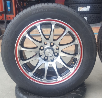 ล้อมือ2 FORCE ขอบ15 4รู100-114 พร้อมยางปี16  4 ล้อ