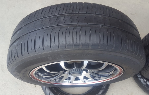 ล้อมือ2 FORCE ขอบ15 4รู100-114 พร้อมยางปี16  4 ล้อ