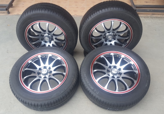 ล้อมือ2 FORCE ขอบ15 4รู100-114 พร้อมยางปี16  4 ล้อ