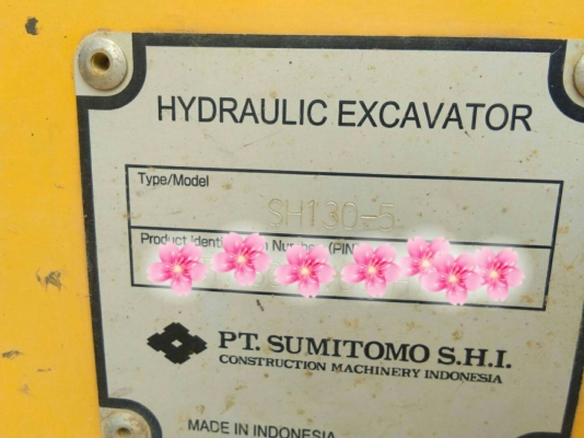 ขายแบคโฮ SUMITOMO.SH.130.ทำงาน 5400.ชม.พร้อมใช้งานราคา 1,550,000