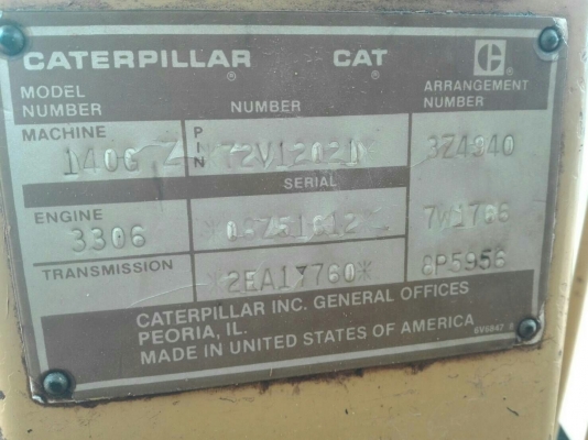 ขาย รถเกรด Capterpillar 140G ขาย รถเกรด Capterpillar 140G