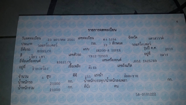 ขายรถขุด KOBELCO SK200-8 Yn12 Super ใช้งานเพียง 8 พันชั่วโมง สภาพเทพบุตร