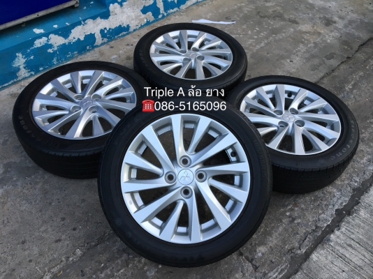 ล้อแม็ก Mitsu Attrage ขอบ 15 พร้อมยาง 185-55-15 ปี 15 สภาพดี