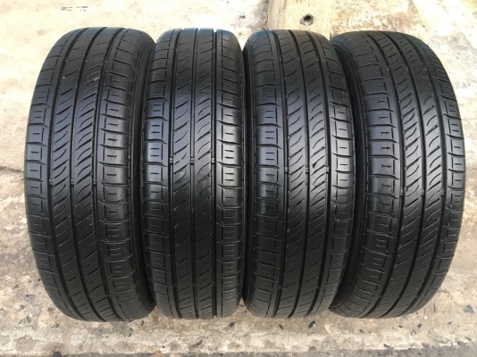 ล้อแม็ก Mitsu Mirage ขอบ 14 พร้อมยาง 165-65-14 Dunlop ปลายปี 12
