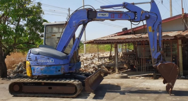 ขายด่วนรถแบคโฮฮีตาชิEX55-3รถนอกเพื่งนำเข้ามาใหม่ยังไม่เคยใช้งานในไทยเลย ขายด่วนรถแบคโฮฮีตาชิEX55-3รถนอกเพื่งนำเข้ามาใหม่ยังไม่เคยใช้งานในไทยเลย