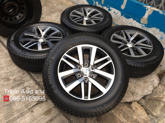 ล้อแม็กป้ายแดง Toyota New Fortuner ขอบ 18 พร้อมยางป้ายแดง 265-60-18 Michelin ปี 18 ยกจากห้าง แม็กยางสวยกริ๊บๆ