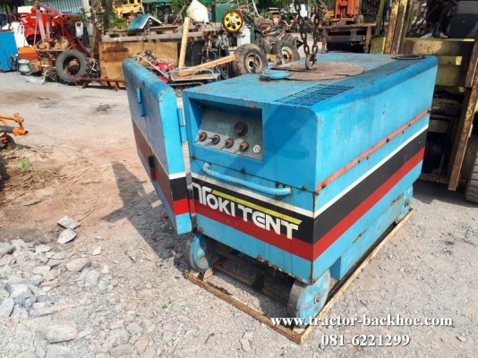 ขายบตามสภาพ จากญี่ปุ่นครับ เครื่องเชื่อม พร้อมปั่นไฟ เครื่อง yanmar ดีเซล 1 สูบ เชือมได้ 3 หัว