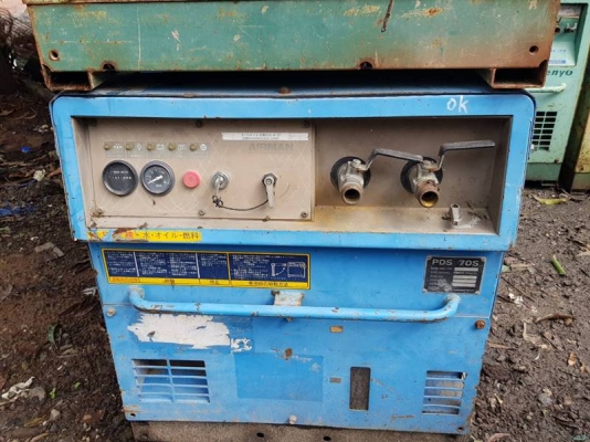 PDS70S-เครื่องปั๊มลม Airman Compressor 7 bar 70cfm. มือสอง นำเข้าจากญี่ปุ่น by OEK