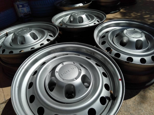 ล้อกระทะถอดป้ายแดงอีซูซุ ขอบ15 6รู139.7 ชุด 4วง