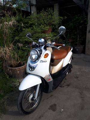 Yamaha Fino สีขาวน้ำตาลพรีเมี่ยม ปี 2554 ขับนิ่ม ราคาถูก