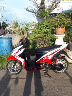 Mio 125 รุ่น RR ปี 2553 สีดำแดงขาว รถสวย สภาพดี Mio 125 รุ่น RR ปี 2553 สีดำแดงขาว รถสวย สภาพดี
