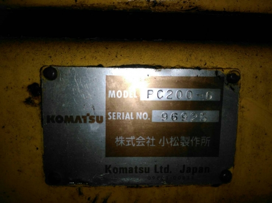 ขายรถแบคโฮ KOMATSU PC200-6 เอกสารเล่ม ระบบไฟเต็ม ซีเรียล 96000 กว่า ราคา 860000 ขายรถแบคโฮ KOMATSU PC200-6 เอกสารเล่ม ระบบไฟเต็ม ซีเรียล 96000 กว่า ราคา 860000
