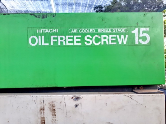 ขายปั้มลม HITACHI แบบ oil free ขนาด 25 แรง เพิ่งมาจากญี่ปุ่น