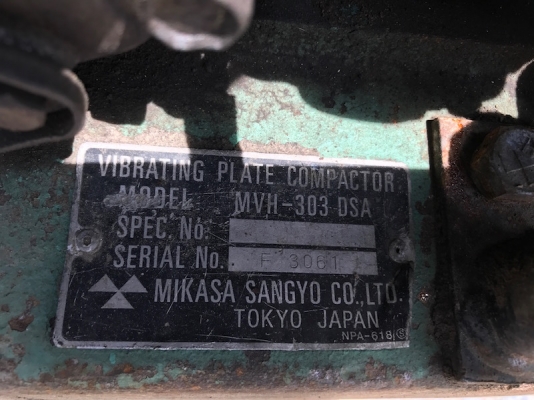 ขายรถบด ตบดินMIKASA ดีเซล สตาร์ทไฟฟ้า สภาพเดิมๆจากญี่ปุ่น  45,000เท่านั้น!!