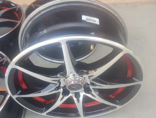 ล้อมือ2 Yachiyoda ขอบ15 4รู100-114 พร้อมยางใหม่ปี18  4 ล้อ ล้อสภาพเหมือนใหม่ Yachiyoda ขอบ15 4รู100-114 กว้าง6.5 ET38 พร้อมยางใหม่ 195/55/15 ปี 18 GOODRIDE ยางไทย แถมน็อตสี ****ล้อปล่าว 4/ล้อ 6,800 บาท*** ราคาพร้อม เปลี่ยน ถ่วง  (รับเทิร์นราคาร้าน) (ส่งต่