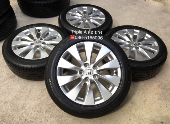 ล้อแม็ก Honda Accord G9 ขอบ 17 พร้อมยาง Michelin 225-50-17 ปี 14 แม็กสวย สภาพดี