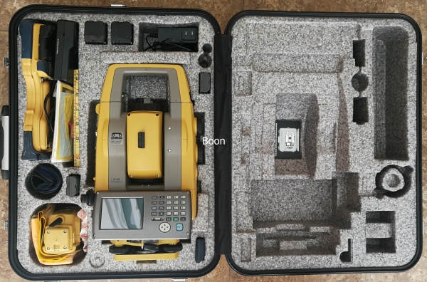 สินค้ามือสอง ขายกล้องสำรวจ  Robotic Total Station TOPCON PS103A สภาพสวย  นอลปรีซึ่ม1000เมตร เลเซอร์นำเป้า Accuracy3&rdquo; ความละเอียดหน้าจออ่าน 1&rdquo; TOPCON RC-5 + TOPCON FC2600 Made in Japan พร้อม calibrated  อุปกรณ์ตามรูป