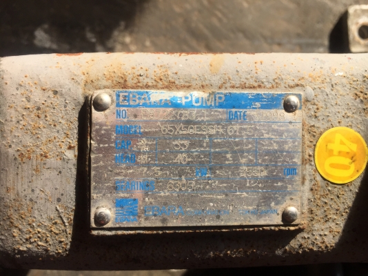 ขายปั้มน้ำสแตนเลสแรงดันสูง ยี่ห้อ EBARA ขนาด 2.5X2 นิ้ว สภาพสวยมากๆ