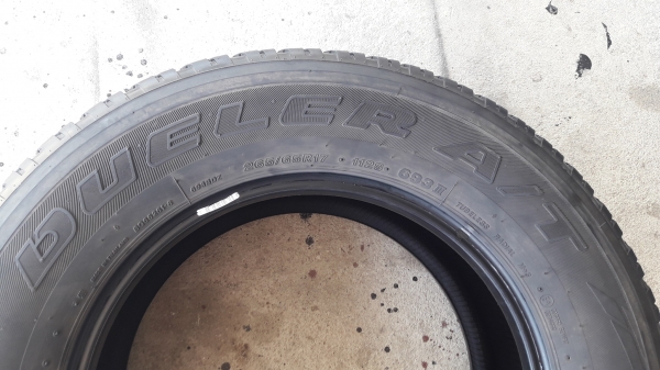 ยาง265/65/17 ปี17 BRIDGESTONE DUELER AT 4 เส้น