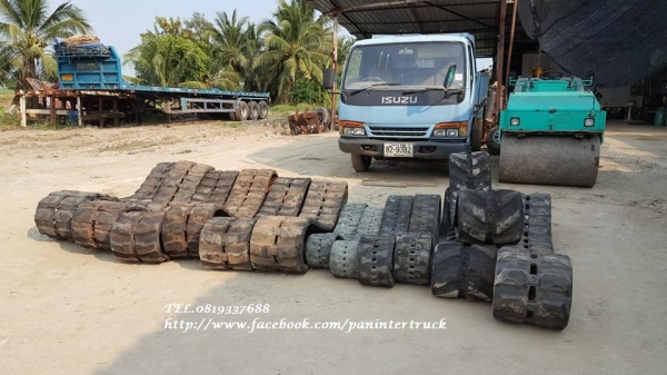 FROM JAPANขายถูกด่วนๆRUBBER TRACKแทรคยางสำหรับรถขุดไซค์ 15, 20, 25, 30 ,35 ,40 ,45 ,50 ,55 สินค้าเก่านอก