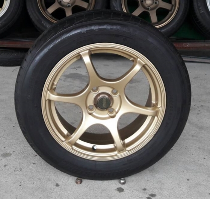 ล้อSSW ขอบ15 4รู100 แถมยาง185/60/15  4 ล้อ