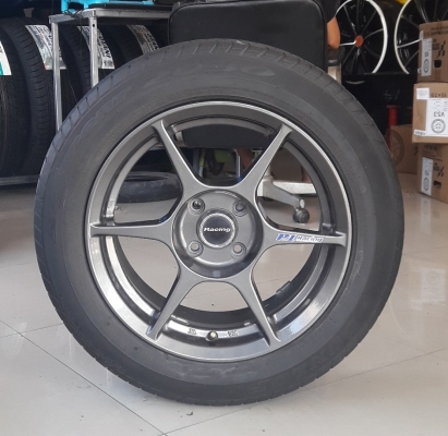 ล้อP1 ขอบ15 4รู100 แถมยาง185/60/15  4 ล้อ