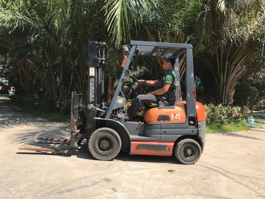 ขายFORKLIFT TOTOTA รุ่น6FG14(1.5ตัน)(งากระดก) สวยเดิมจากญี่ปุ่น ยังไม่เคยใช้ในไทย 165,000เท่านั้น!!