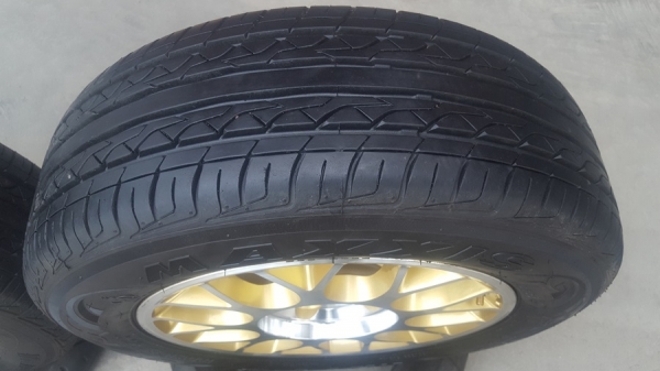 ล้อมือ2 ขอบ14 4รู100 กว้าง6 ยาง185/65/14  4 ล้อ