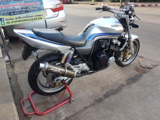 ขายแลกเทิร์น HONDA CB400 TECH1 ปี2000 สีสวย ท่อแต่ง กันล้ม ยางเต็ม อินวอยส์ สรรพสามิตร ราคา 67500 บา