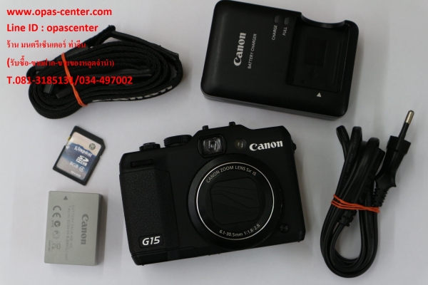 กล้องCanon Powershot G15 12 ล้าน มีที่ชาร์ท เมม8GB สภาพใหม่