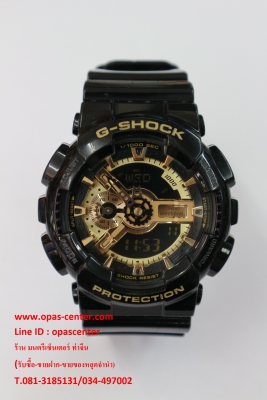 นาฬิกา CASIO G-shock รุ่น GA-110GB-1ADR ดำทอง ของแท้ สภาพดี ส่งฟรี