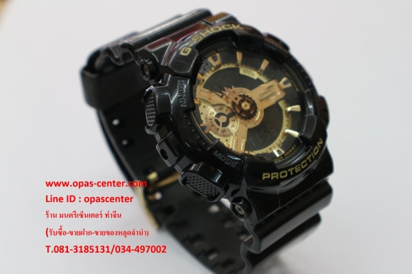 นาฬิกา CASIO G-shock รุ่น GA-110GB-1ADR ดำทอง ของแท้ สภาพดี ส่งฟรี นาฬิกา CASIO G-shock รุ่น GA-110GB-1ADR ดำทอง ของแท้ สภาพดี ส่งฟรี