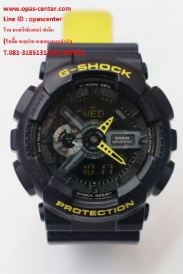 นาฬิกา CASIO G-shock รุ่น GA-110LN ดำเหลือง ของแท้ สภาพดี ส่งฟรี