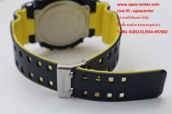 นาฬิกา CASIO G-shock รุ่น GA-110LN ดำเหลือง ของแท้ สภาพดี ส่งฟรี