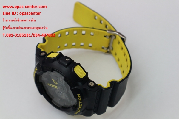นาฬิกา CASIO G-shock รุ่น GA-110LN ดำเหลือง ของแท้ สภาพดี ส่งฟรี