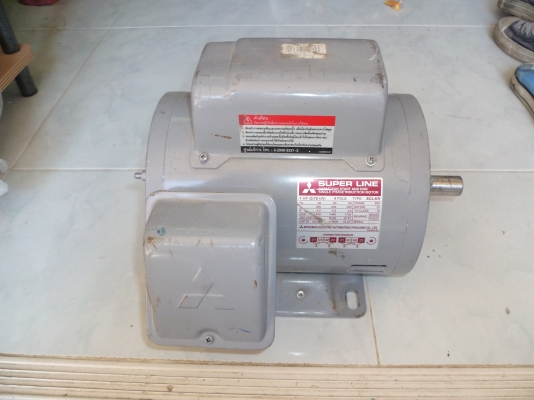 ขายมอเตอร์ 1แรงใช้ไฟ 220 v ยี่ห้อ มิตซูบิชิ