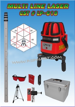 เครื่องวางแนว ทำระดับ ด้วยแสงเลเซอร์ LP-618